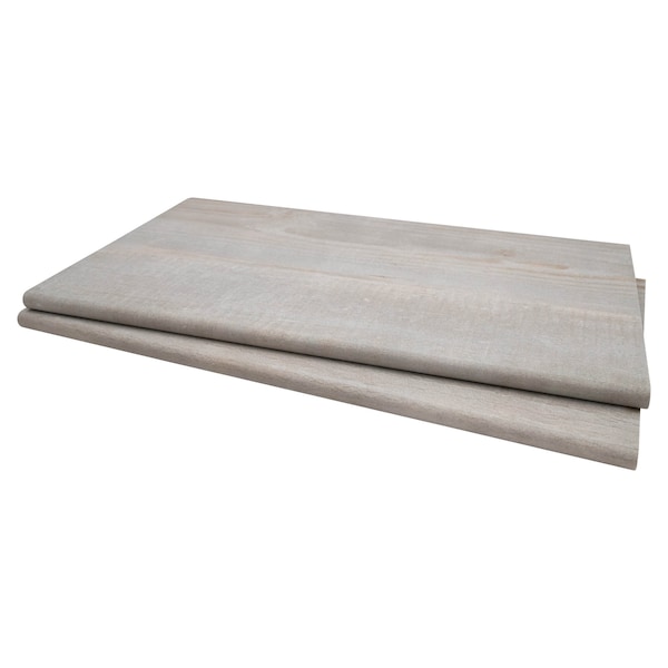 Caldera Grigia 13 In. X 24 In. Matt Porcelain Pool Coping, 2PK